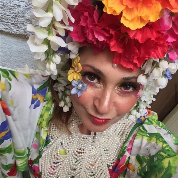 One of a kind! Floral Headdress! - Picture 3 of 3